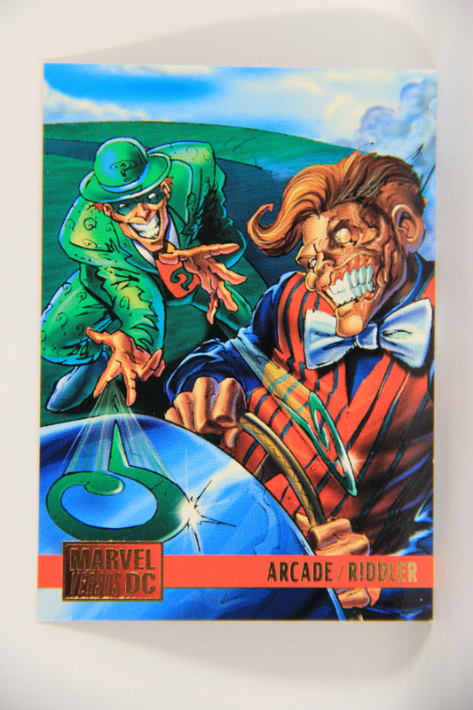 DC Versus Marvel Comics 1995 Trading Card #85 Arcade Vs Riddler ENG L020783
