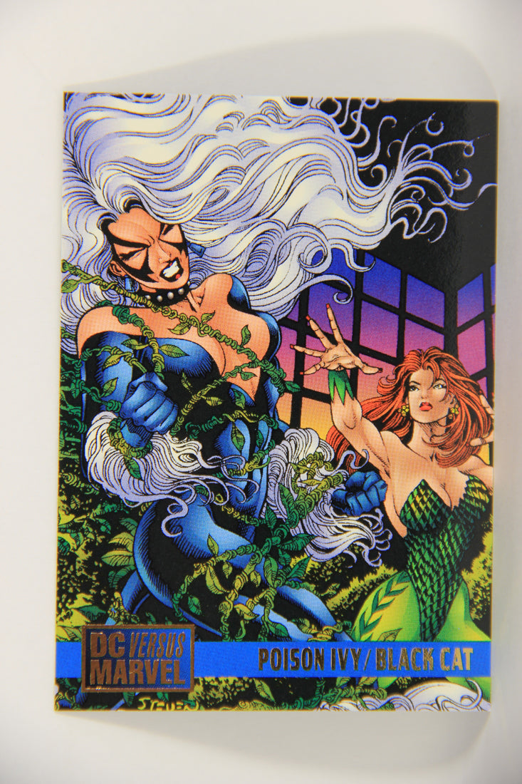 DC Versus Marvel Comics 1995 Trading Card #88 Poison Ivy Vs Black Cat ENG L020784
