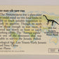 Dinosaurs The Mesozoic Era 1993 Vintage Trading Card #1 Yunnanosaurus ENG L020785