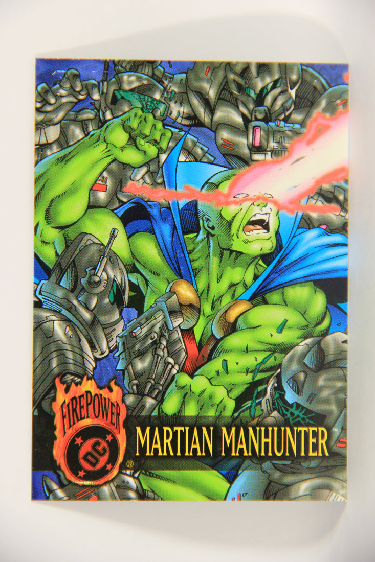 DC Outburst Firepower 1996 Card #75 Martian Manhunter Embossed Card L020787