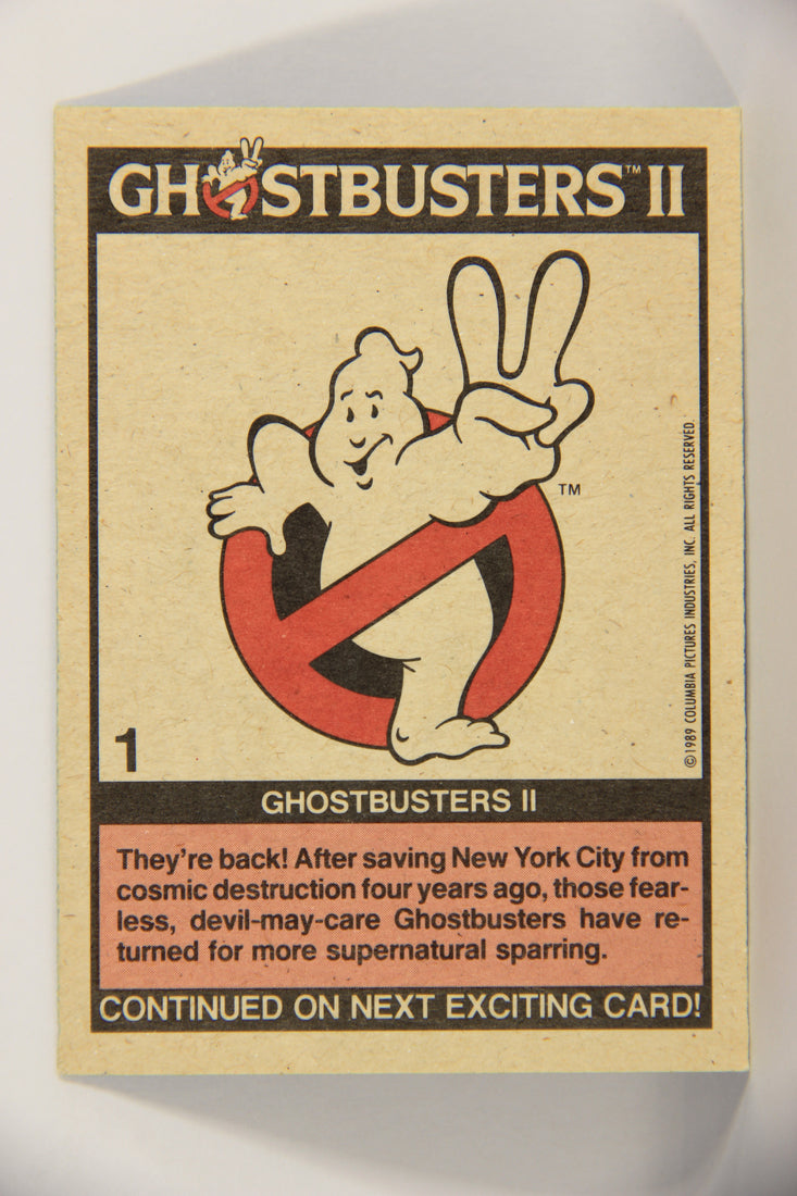 Ghostbusters II 1989 Trading Card #1 Ghostbusters II L020791