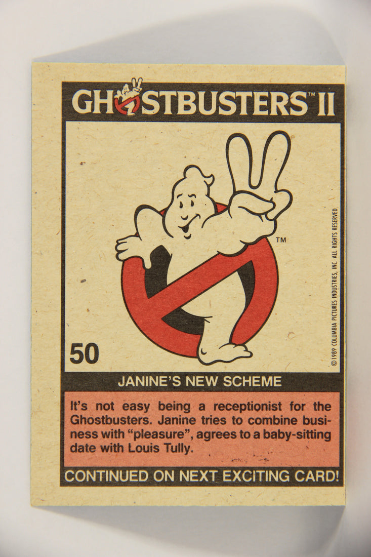 Ghostbusters II 1989 Trading Card #50 Janine's New Scheme L020793