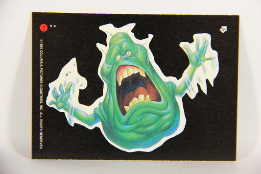Ghostbusters II 1989 Trading Card Sticker #3 Slimer Surprised L020795