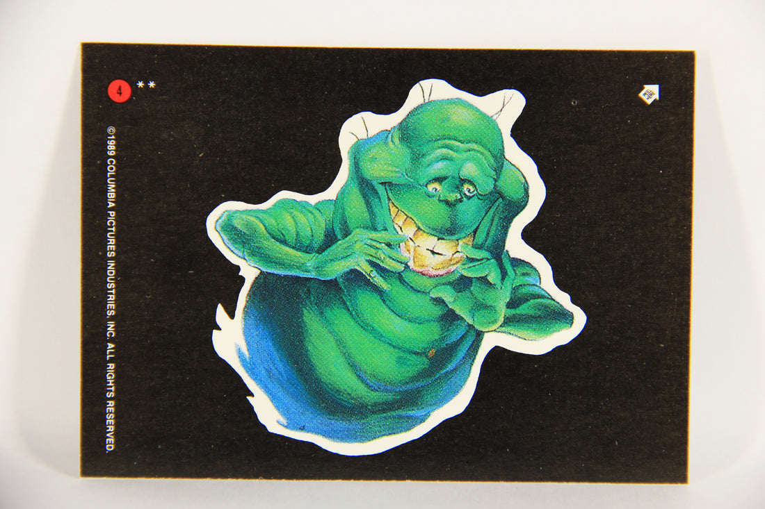 Ghostbusters II 1989 Trading Card Sticker #4 Slimer Happy L020796