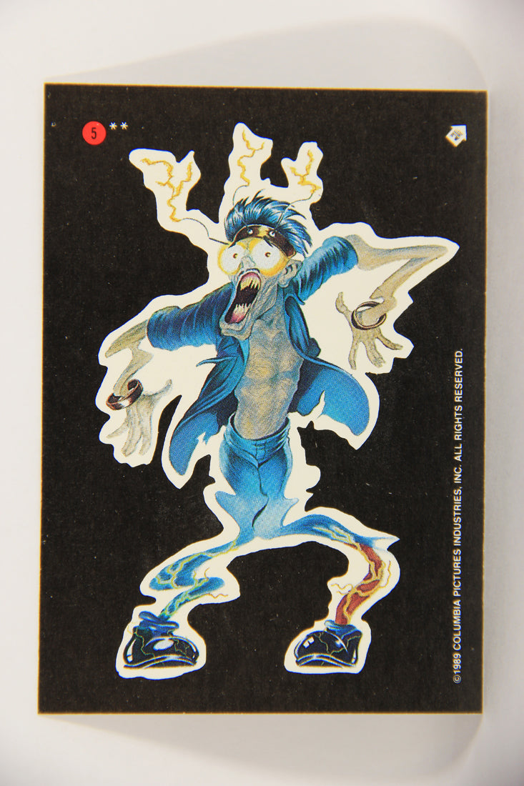 Ghostbusters II 1989 Trading Card Sticker #5 Scoleri Ghost 1 L020797