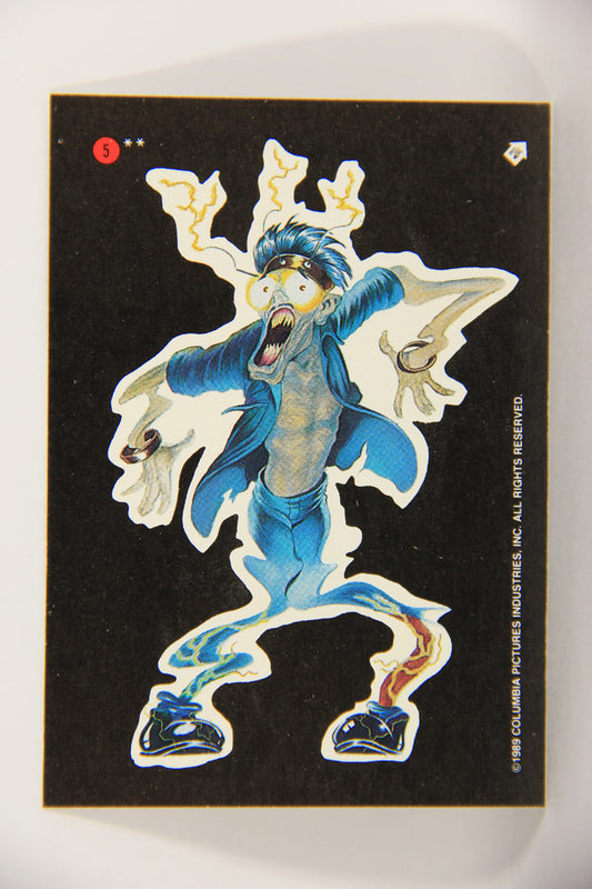 Ghostbusters II 1989 Trading Card Sticker #5 Scoleri Ghost 1 L020797
