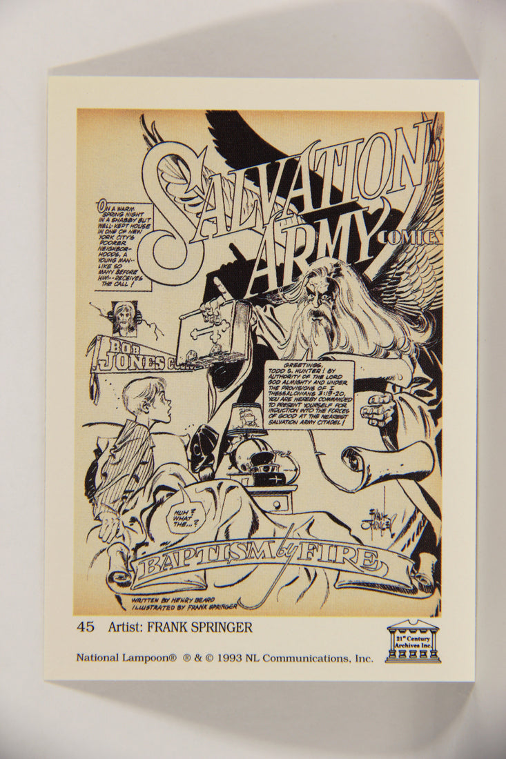 National Lampoon 1993 Trading Card #45 No Issue - Jan 1975 L020808