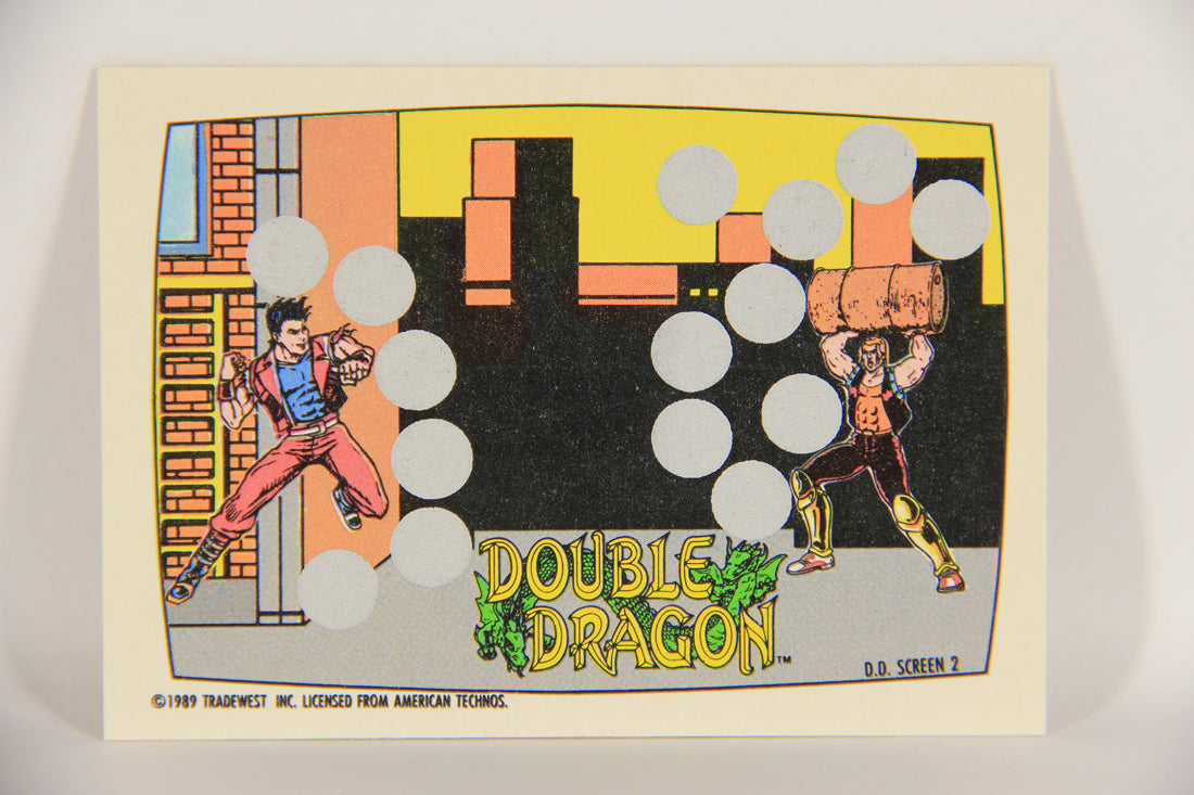 Nintendo Double Dragon 1989 Scratch-Off Card Screen #2 Of 10 ENG L020816