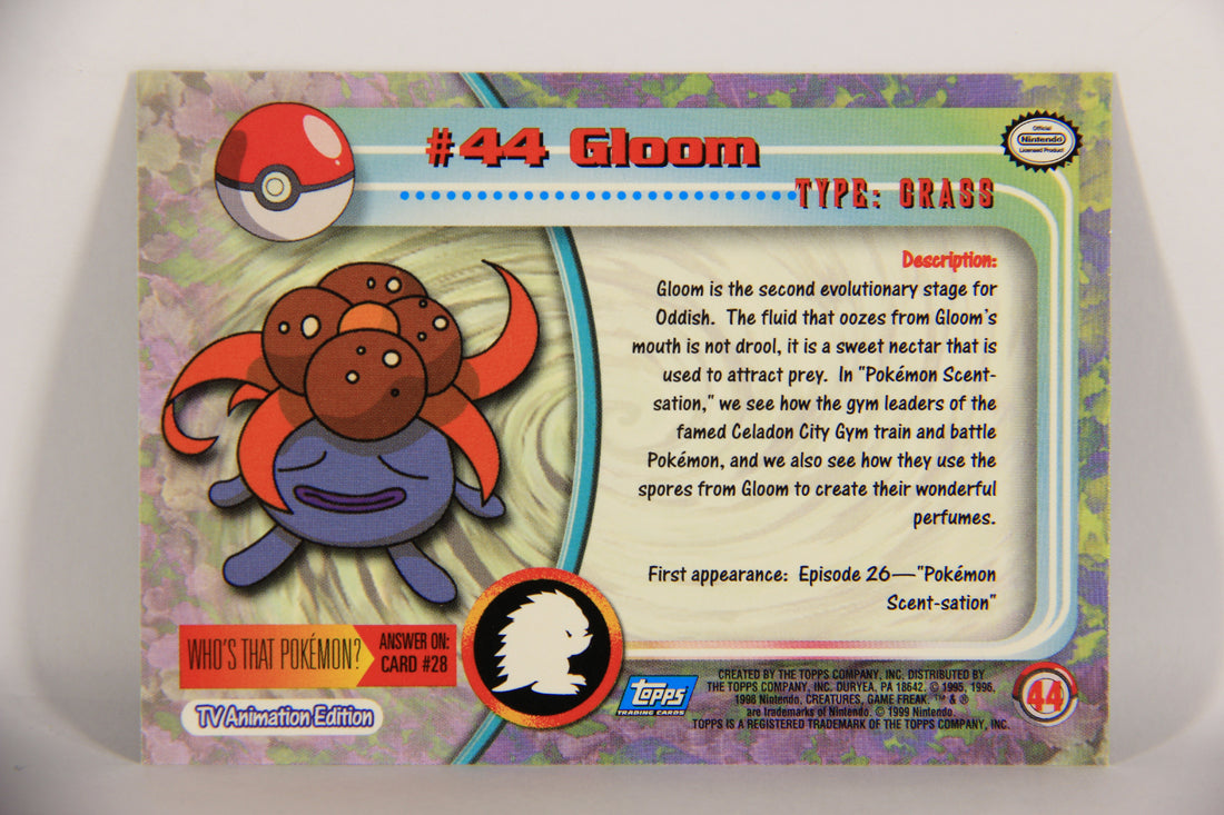 Pokémon Card Gloom #44 TV Animation Blue Logo 1st Print ENG L020822