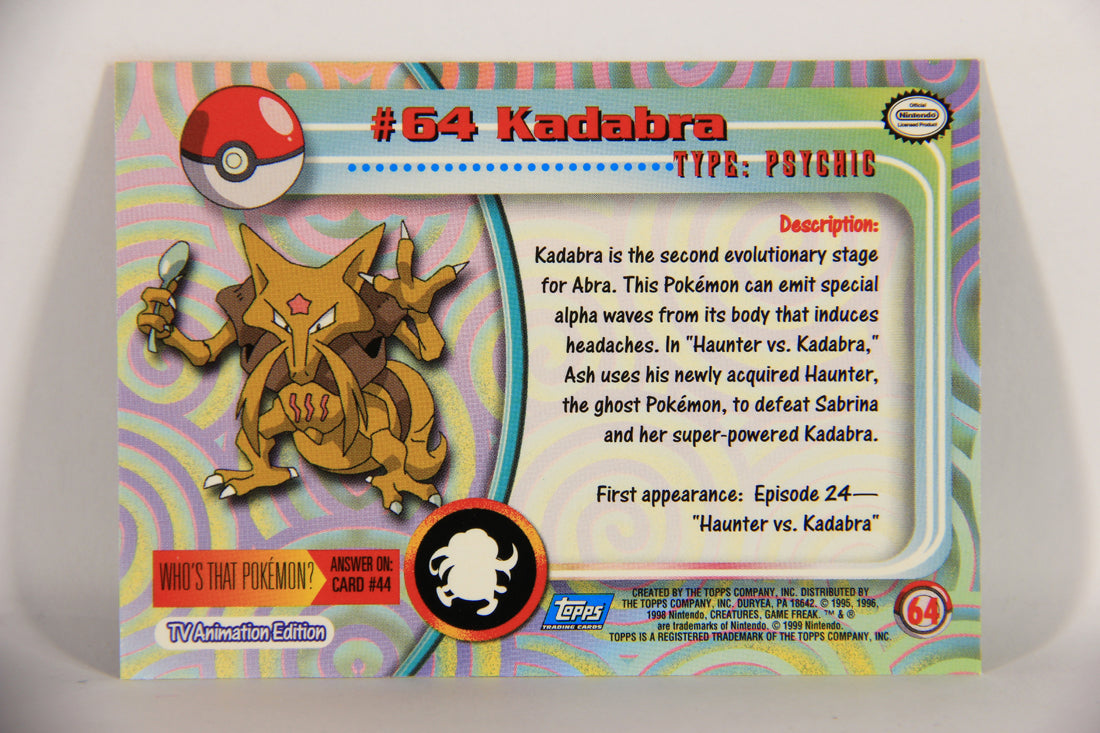 Pokémon Card Alakazam #65 TV Animation Blue Logo 1st Print ENG L020825
