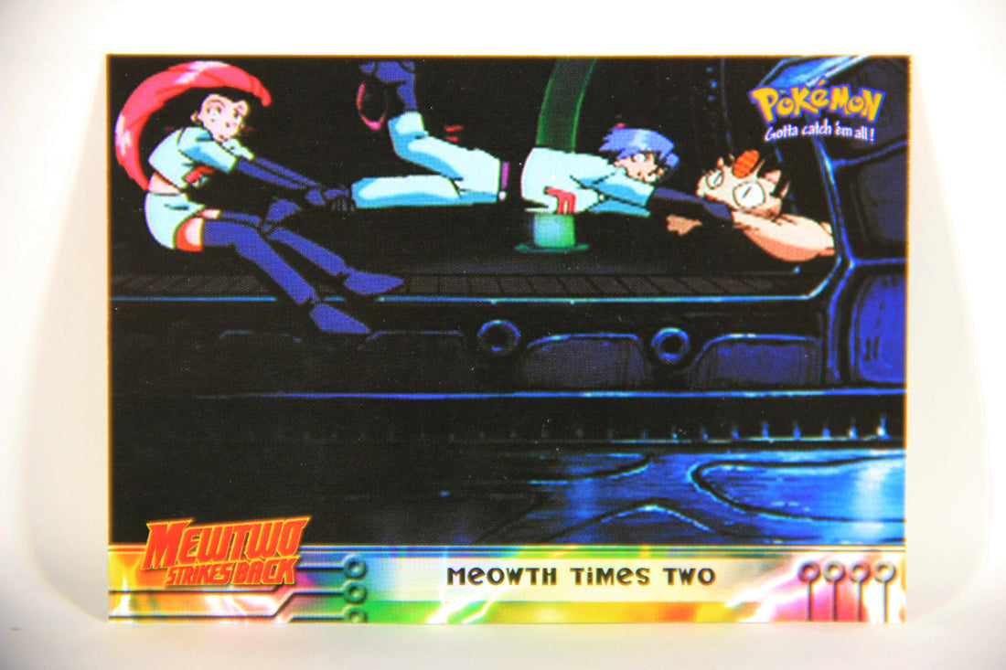 Pokémon Card First Movie #23 Meowth Times Two Blue Logo 1st Print ENG L020828