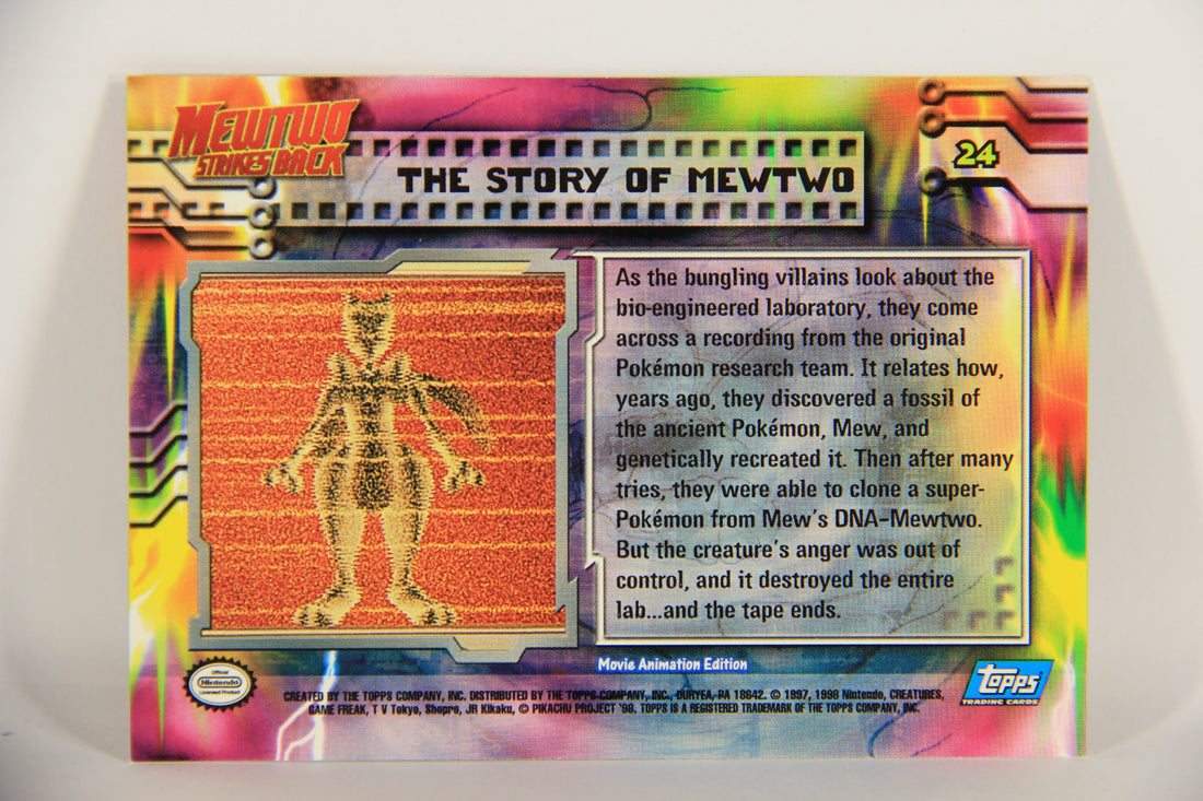 Pokémon Card First Movie #24 The Story Of Mewtwo Blue Logo 1st Print ENG L020829