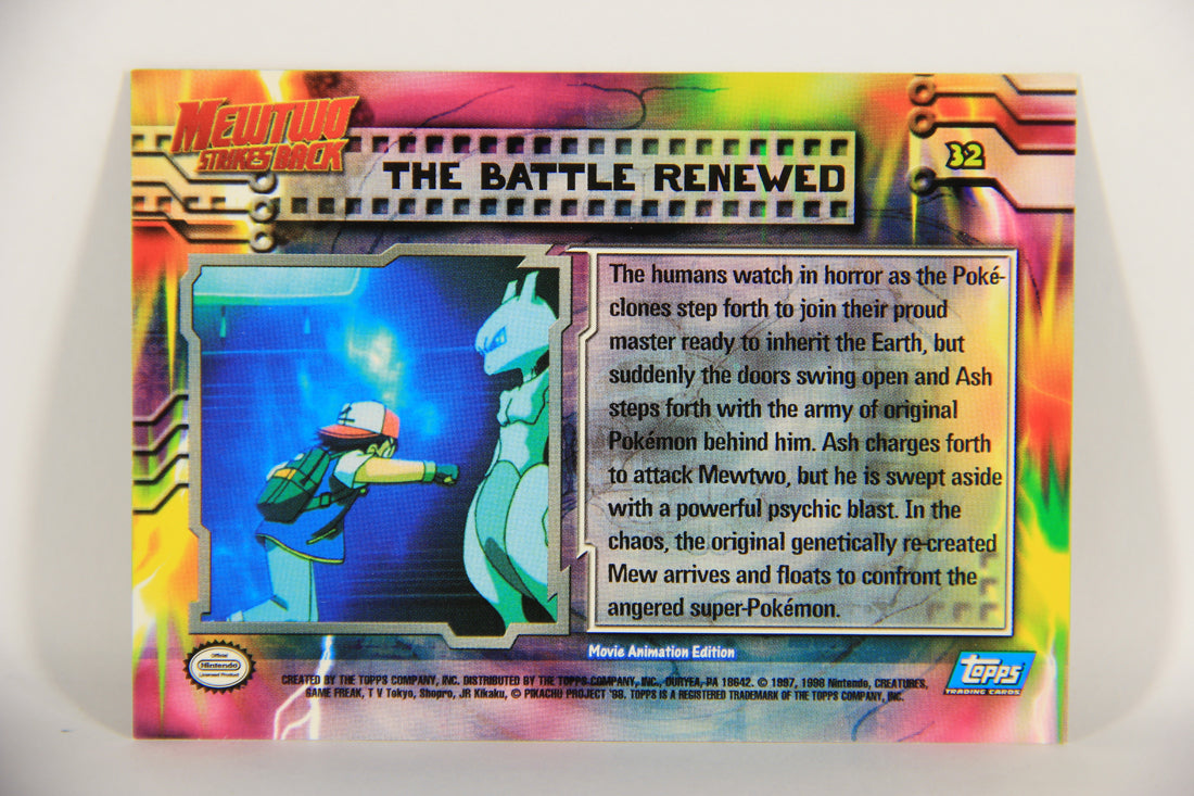 Pokémon Card First Movie #32 The Battle Renewed - Blue Logo 1st Print ENG L020830