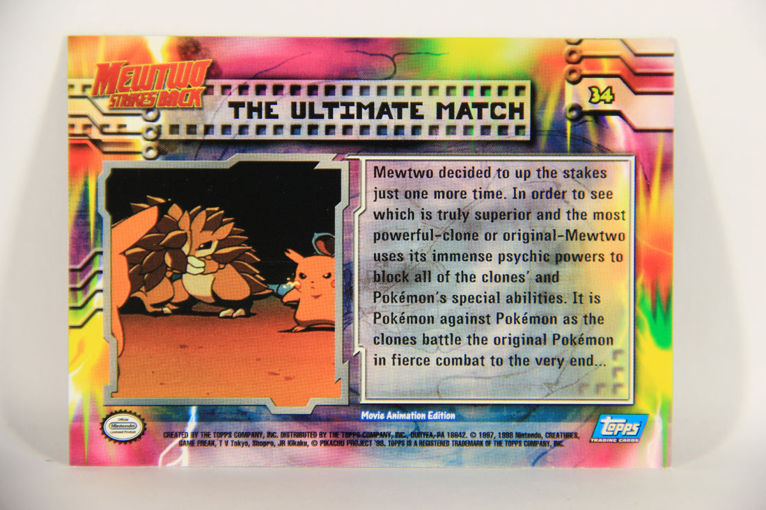 Pokémon Card First Movie #34 The Ultimate Match - Blue Logo 1st Print ENG L020832