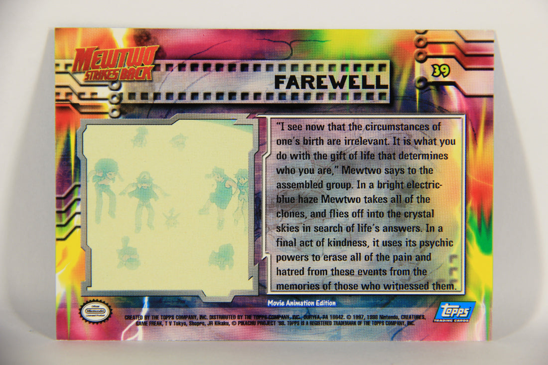 Pokémon Card First Movie #39 Farewell Blue Logo 1st Print ENG L020836