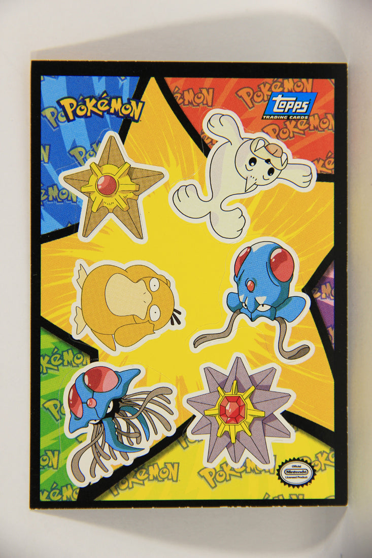 Pokémon Card First Movie Sticker #18 Staryu Seel Psyduck Blue Logo 1st Print ENG L020848