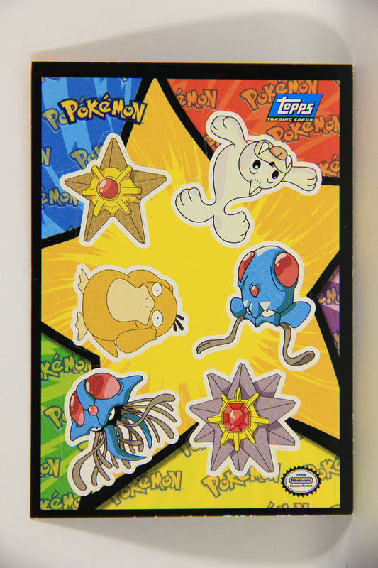 Pokémon Card First Movie Sticker #18 Staryu Seel Psyduck Blue Logo 1st Print ENG L020848