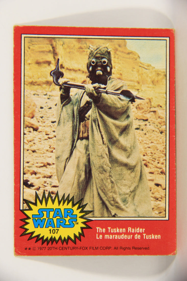 Star Wars 1977 Trading Card #107 The Tusken Raider FR-ENG O-Pee-Chee L020856