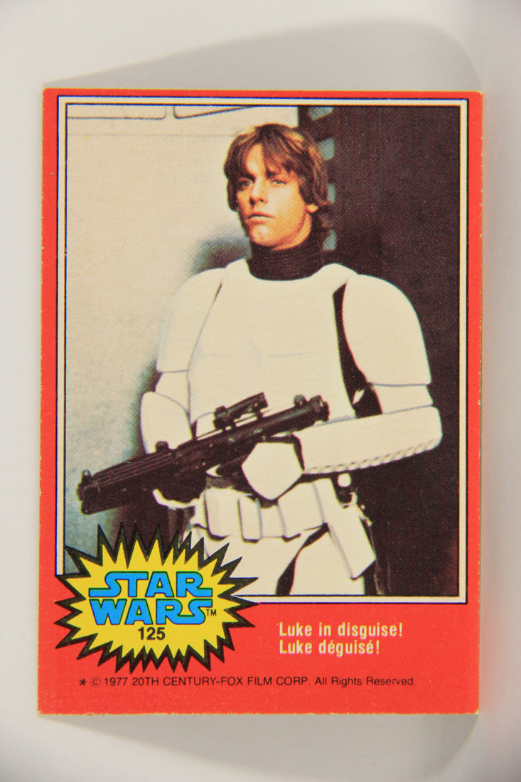 Star Wars 1977 Trading Card #125 Luke In disguise FR-ENG O-Pee-Chee OPC L020861