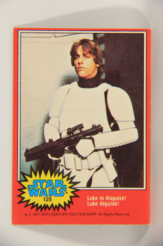 Star Wars 1977 Trading Card #125 Luke In disguise FR-ENG O-Pee-Chee OPC L020861
