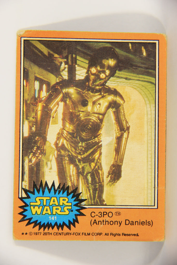 Star Wars 1977 Card #141 C-3PO (Anthony Daniels) Corrected Version FR-ENG OPC L020862