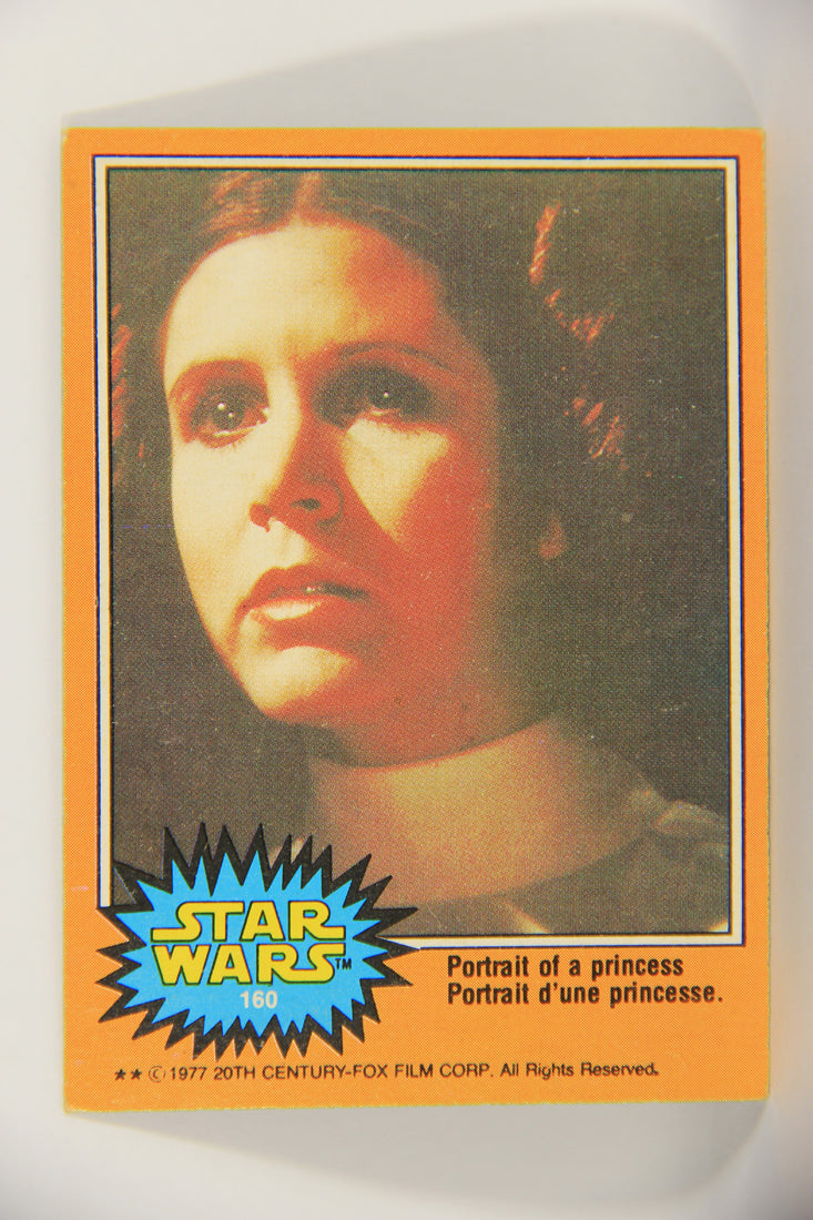 Star Wars 1977 Trading Card #160 Portrait Of A Princess FR-ENG OPC L020863