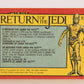 Star Wars ROTJ 1983 Trading Card #17 A Message For Jabba The Hutt FR-ENG OPC L020874