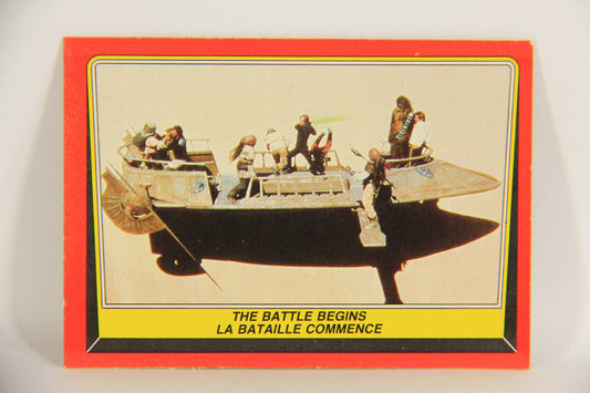 Star Wars Return Of The Jedi 1983 Card #42 The Battle Begins FR-ENG OPC L020875