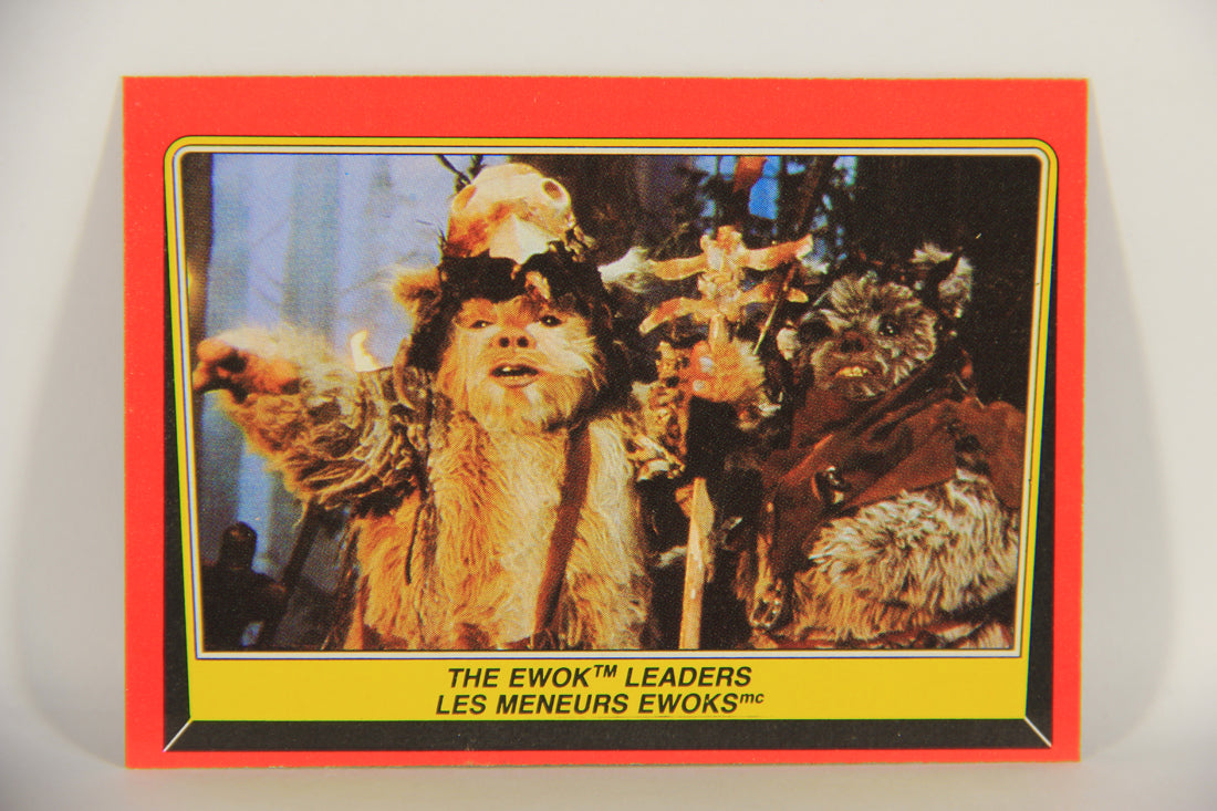 Star Wars Return Of The Jedi 1983 Card #84 The Ewok Leaders FR-ENG OPC L020876