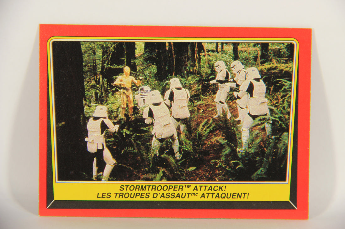 Star Wars Return Of The Jedi 1983 Card #113 Stormtrooper Attack FR-ENG OPC L020877