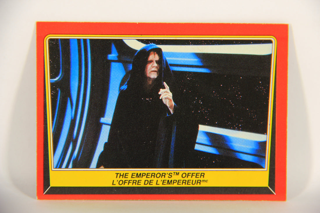 Star Wars Return Of The Jedi 1983 Card #118 The Emperor's Offer FR-ENG OPC L020878