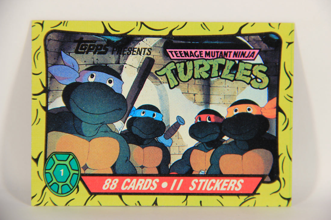 Teenage Mutant Ninja Turtles 1989 Trading Card #1 The Epic Begins ENG L020880