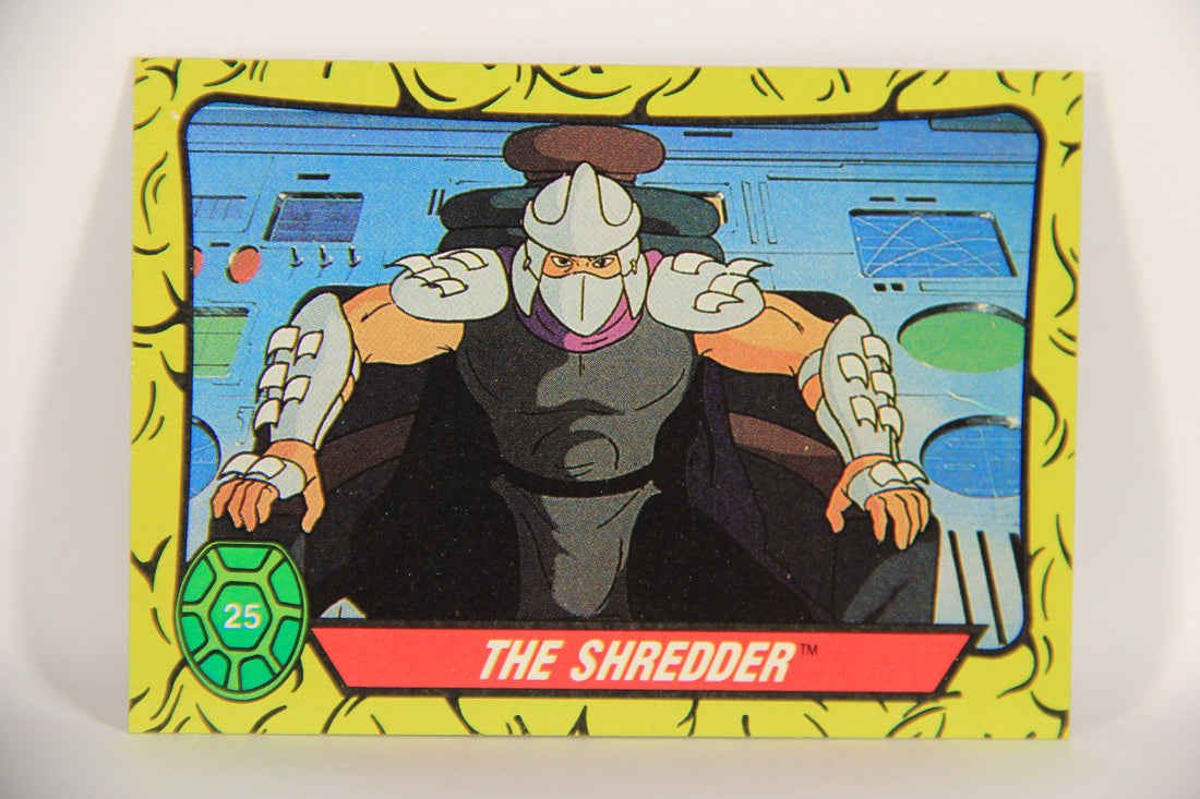 Teenage Mutant Ninja Turtles 1989 Trading Card #25 The Shredder ENG L020884