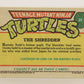 Teenage Mutant Ninja Turtles 1989 Trading Card #25 The Shredder ENG L020884