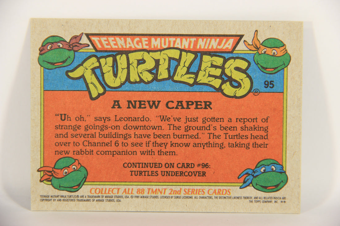 Teenage Mutant Ninja Turtles 2nd Series 1989 Trading Card #95 A New Caper L020889