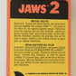 Jaws 2 - 1978 Trading Card #7 A Close Brush With Death FR-ENG O-Pee-Chee L020902