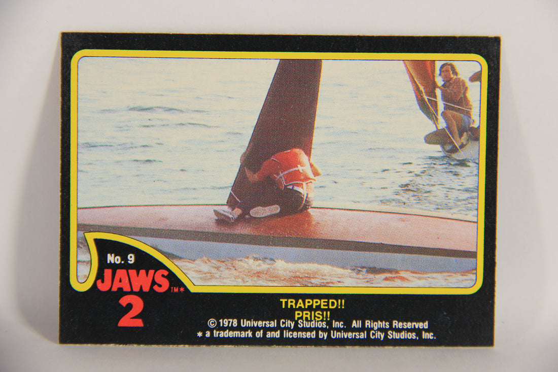 Jaws 2 - 1978 Trading Card #9 Trapped FR-ENG O-Pee-Chee Canada L020904
