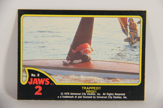 Jaws 2 - 1978 Trading Card #9 Trapped FR-ENG O-Pee-Chee Canada L020904