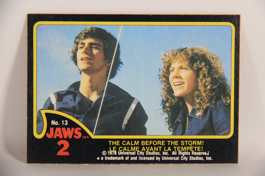 Jaws 2 - 1978 Trading Card #13 The Calm Before The Storm FR-ENG O-Pee-Chee L020908