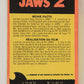 Jaws 2 - 1978 Trading Card #13 The Calm Before The Storm FR-ENG O-Pee-Chee L020908