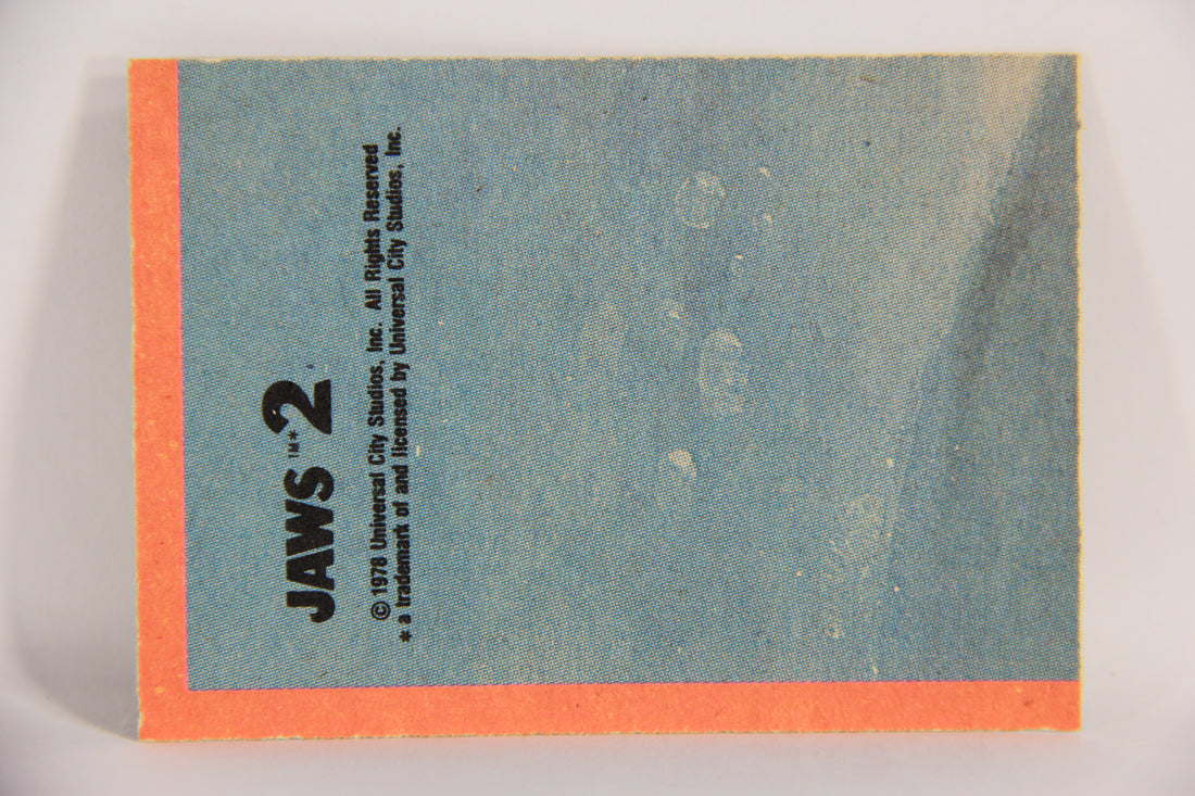 Jaws 2 - 1978 Trading Card #18 Observing The Sea Battle FR-ENG O-Pee-Chee L020913