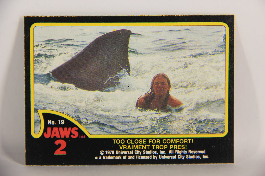 Jaws 2 - 1978 Trading Card #19 Too Close For Comfort FR-ENG O-Pee-Chee L020914