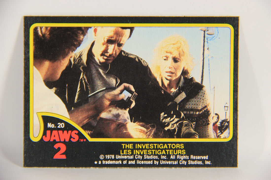 Jaws 2 - 1978 Trading Card #20 The Investigators FR-ENG O-Pee-Chee Canada L020915