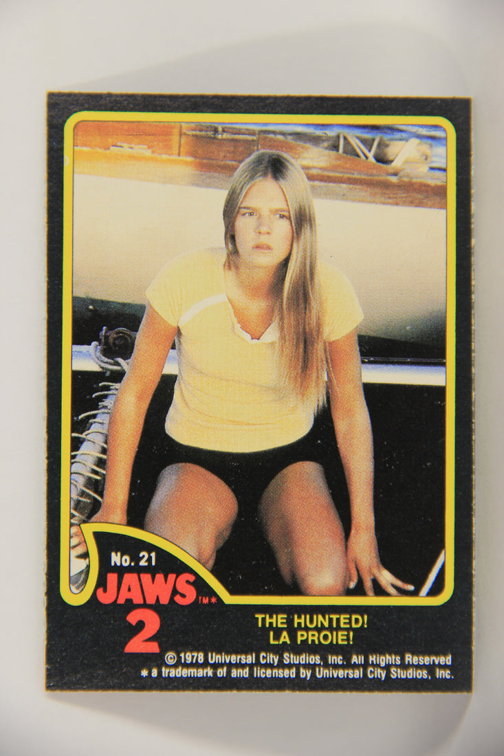 Jaws 2 - 1978 Trading Card #21 The Hunted FR-ENG O-Pee-Chee Canada L020916