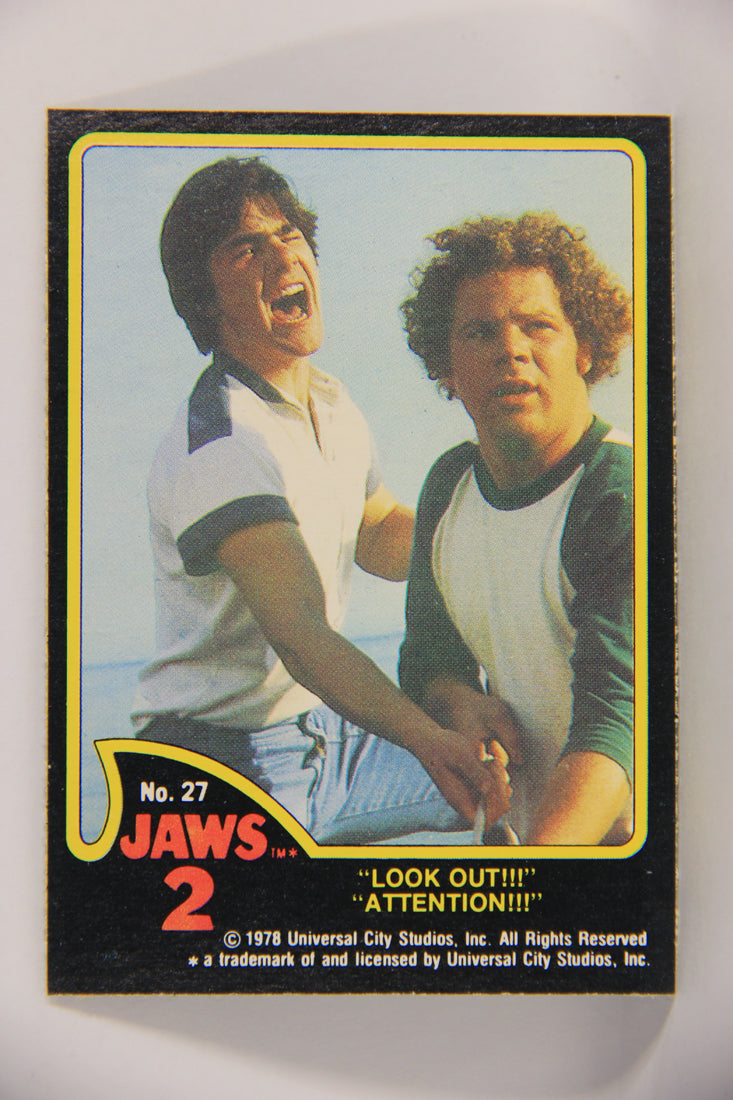 Jaws 2 - 1978 Trading Card #27 Look Out FR-ENG O-Pee-Chee Canada L020922