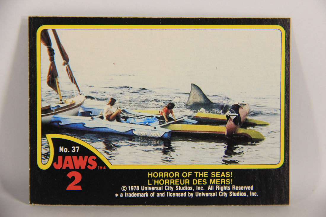Jaws 2 - 1978 Trading Card #37 Horror Of The Seas FR-ENG O-Pee-Chee L020932