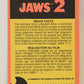 Jaws 2 - 1978 Trading Card #40 Brody At The Beach FR-ENG O-Pee-Chee L020935