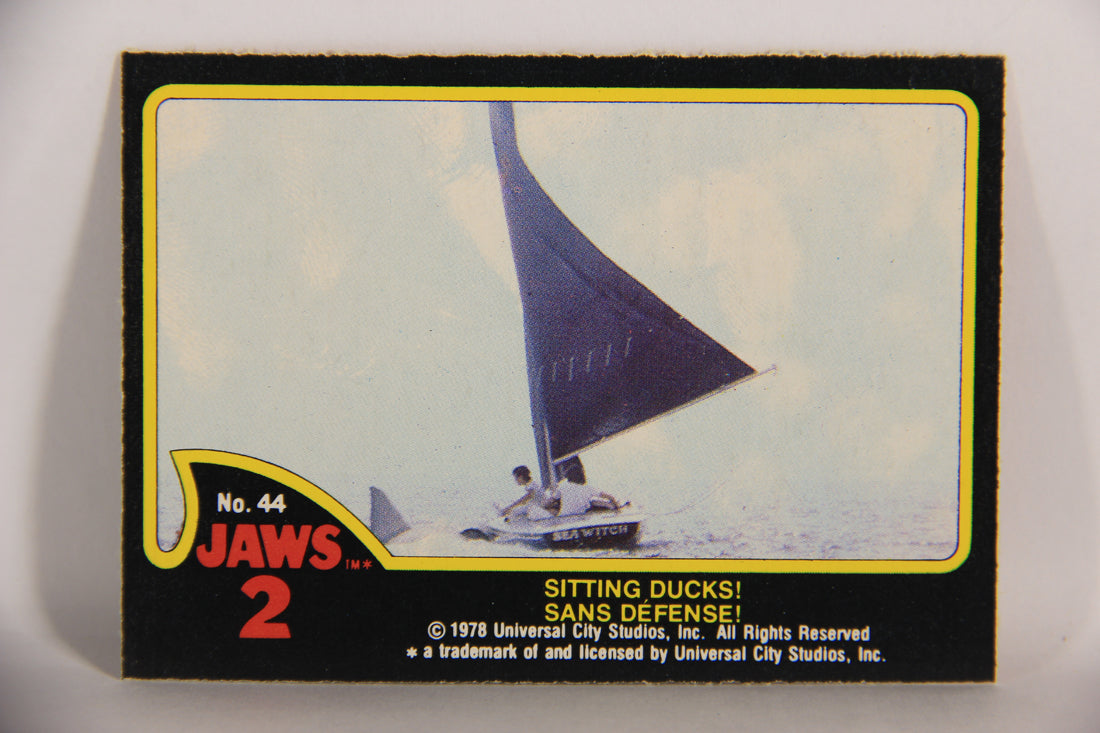 Jaws 2 - 1978 Trading Card #44 Sitting Ducks FR-ENG O-Pee-Che Canada L020939