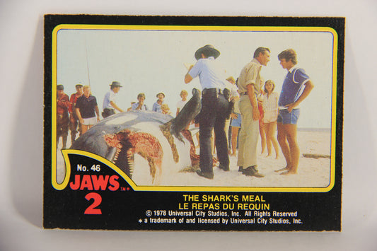 Jaws 2 - 1978 Trading Card #46 The Shark's Meal FR-ENG O-Pee-Chee L020941