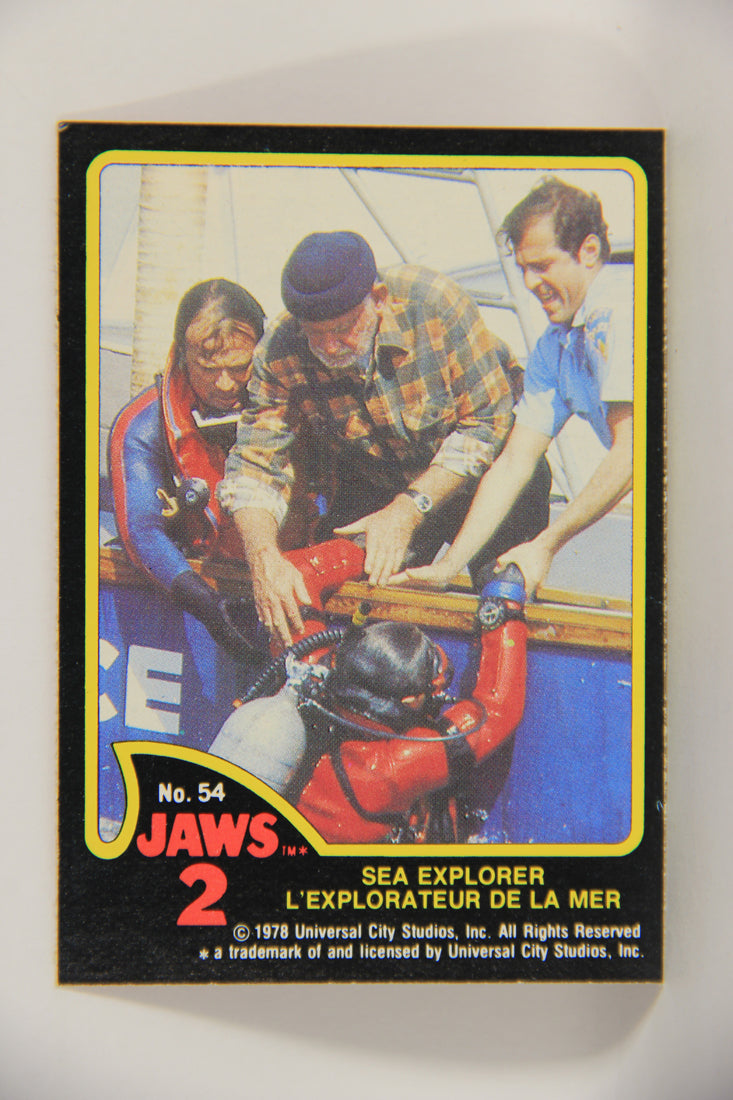 Jaws 2 - 1978 Trading Card #54 Sea Explorer FR-ENG Canada O-Pee-Chee L020949